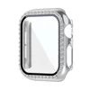 Чехол для защиты от алмазного экрана для Apple Watch Band Iwatch 44 мм 42 мм 40 мм 38 мм Bling Crystal Crystal Cover Защитные чехлы PC Bumper с розничной коробкой