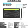 Dual Connect Wireless Bluetooth Keyboards For iPad Mini PC Laptop Keyboard For iPhone Samsung Xiaomi Tablet Mobile Phone Computer