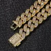 Diamond Zircon Cupan Bracelet Bracelet Jewelry Set Copper Gold Link Chains Bracelets Wristband Hip Hop Rap Fashion for Men Will Will and Sandy Drop Ship Service