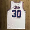 Nikivip Stephen Curry #30 Space Jam Tune Squad Movie Black White Retro Basketball Jersey Męskie niestandardowe niestandardowe