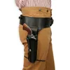 Party Masks Wild West Hip Gun Belt Holster Old Western Cowboy Leather Pistol Revolver Holder Fast Draw Rig Pirate Cosplay Gear For5014623