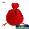 10Pcs Plush Cloth Drawstring Necklace Bracelet Jewelry Gift Bag Storage Pouch1 Factory price expert design Quality Latest Style Original Status