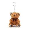 10Pcs/Lot 10cm 20g Mini Plush Keychain And Pendant Pink Bear Doll Toys