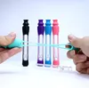 5.1inch Glass Cigarette Bat One Hitter Pipe Clear Water Bong With Silicone Case Tube For Smoking Tobacco Hand Pipes Hookah Accessories