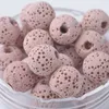 6MM-20MM Volcanic Stone Fragrance Oil Diffuser Round Beads Aromatherapy Essential Oils Diffuse Loose Bead for Bracelet Necklace Magic Box