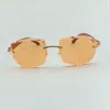 2021 designers sunglasses 3524023 with cuts lens and natural tiger wooden temples size 5818135mm9187903