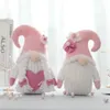 2021 Walentynki Walentynki Doll Doll Nordic Gnome Old Man Zabawki do Dekoracji Home Romantyczne Walentynki Prezenty