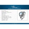 Jewelrypalace Vintage 1.5ct Okrągły Cabochon Utworzone Opal Carving Heart Ring Otwarte Regulowane 925 Sterling Silver Pierścionki Biżuteria