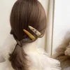 Checkerboard Rattiction Hair Clips Hairpins Девушки Нерегулярные Черные Белые Барьерки Золотые Металлические Прически Мода Принадлежности для волос