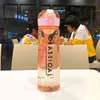 スポーツウォーターボトル400ml 500mlタンパク質シェーカー屋外旅行携帯用漏れ防止飲酒用品プラスチックプラスチックマイドリンクBPA無料211122