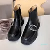 2021 Ganter Martin Bootsブラックカラー足首デザイナー女性ハイテット品質冬の滑り止め箱サイズ35-40 6991