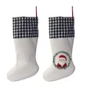 Сублимация Buffalo плед рождественские чулки 4 цвета пустые Хэллоуин конфеты носки Santa подарочная сумка Xmas Tree Oranment C851