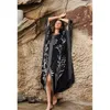 Schnell trocknend Bohemian Frauen Sommer Strand Kleid Schwimmen Tragen Cover Up Tunika Sexy Robe Kaftan Bikini Cover-ups Pareo Q1238 210420