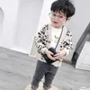 Baby Kids Knitting Cardigan Camisola Leopardo Outono Inverno Menino Knitwear Menina Camisola Crianças Roupas Meninos Tops Roupas Roupas Y1024