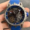 BBR Men's Watch RDDBEX0479 with customized SEAGull RD505SQ Manual chain movement integrated Tourbillon energy storage power 50 hours titanium case