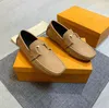 MONTE CARLO MOCASSIN Herr Designer Loafers Skor Klassisk Slip-on Lyx Vintage Klänning Sneakers Metallknapp Äkta läder Märke Oxfords Casual Sko för män