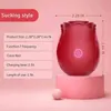 Nxy Sex Toy Vibrators Femenino Clítoris y estimulador de pezones Ambiente de vibración Pareja Masajeador recargable Juego de rosa adulto 1218