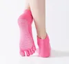 Moda Kadınlar Sıcak Sonbahar Kış Stil Unisx Erkekler Antiskid Çorap Spor Beş Parmak Saf Pamuk Kavrama Çorap Renkli Toe Basketbol Koşu Ayak Bileği Sox Toptan