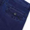 Rozmiar 30-45 Mężczyźni Biznes Jeans Klasyczny Mężczyzna Stretch Jeans Plus Size Baggy Proste Mężczyźni Dżins Spodnie Bawełniane Niebieskie Dżinsy Dżinsy 211120