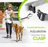 Benepaw reflexivo Handsfree cão trela com dois sacos de armazenamento ajustável cintura elástico animal de estimação correndo trela para cães médios grandes 210729