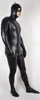 Black Shiny Lycra Metallic Catwoman Catsuit Costume Unisexe Tenue sexy Femmes Men Cat Collons Costumes BodySuit Halloween Party Fanc8964650