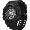 メンズ50メートルの防水デュアルディスプレイクォーツ腕時計メンズデジタル時計メンズ腕時計Reloj Hombre G1022