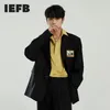 IEFB Spring Koreaanse losse pak jas voor mannen mode label ontwerp effen kleur casual blazer single breasted doek 9Y5372 210524