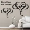 Eternal Love Infinite Heart Iron Art Décoration Décoration intérieure Décoration murale en métal Design unique-mur Art RoomDecoration 210929