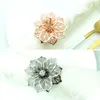 Flower Shaped Napkin Ring Metal Napkins Buckle Rings Wedding Party Table Decoration Towels Decor Buckles Multi Colors KKB7474