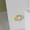 Andywen 925 Sterling Silver Snake Body Gold Resizable Rings Luxury Justerbara Slim Kvinnor Fin Lyx Smycken 210608