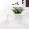 Oggetti decorativi Figurine Cesto di fiori bianchi Contenitore Pianta Vaso per la casa Matrimonio Bici Triciclo Decorazione matrimonio