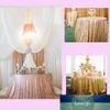 10pcs Round Sequin Table Cloth Wedding Table Decoration Glitter Party Banquet Christmas Birthday Gold 80cm/120cm