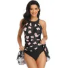 Nayooton Kvinnor Halter Kjol Badkläder Swimming Suit Beach Badkläder Tummy Control Plus Storlek Baddräkt 210630