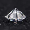 Szjinao real 1.0ct 6.5mm d cor moissanite diamond jóias redondo forma solta pedras preciosas para anel de diamante com certificado H1015