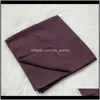 Wraps Hats, Scarves & Gloves Fashion Aessories115*115Cm Square Hijabs Big Size Plain Shawl Scarf High Quality Viscose Eyelash Cotton Drop Del