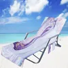 Cubierta de silla de playa Toalla de microfibra Piscina Sillones Mantas portátiles con toallas de correa Manta de doble capa WLL657