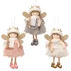 Dekoracje świąteczne 3 sztuk Doll Wiszące Angel Cute Dekoracji Pluszowe Drzwi Drzwi Ściana Ornament Torba Pendan