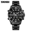 Wristwatches SKEMI 3 Time Dual Ruch Mężczyźni Zegarek Top Sport Zegarki Wielofunkcyjne Wodoodporne LED Cyfrowy Kwarcowy