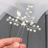 Hair Clips & Barrettes Tiara Fashion Bride Handmade Pearl Crystal Hairpin Clip Hair-Accessories Silver Gift For Teens Girls Women Lover