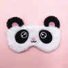 Panda Uyku Maskesi Kadın Hayvan Fare Ayı Göz Kapak Sevimli Peluş Kız Oyuncak Seyahat için Uygun Ev Partisi Eyeshade J038