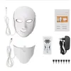LED Photon Beauty Device 7 Colors Facial Therapy Face Mask Light Therapy Acne Neck Skin Rejuvenation Equipment