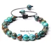 Natural Stone Beads Braided Bracelets male female Adjustable Rope length Woven Bracelet Jewelry gifts