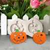Halloween Toy 3D Cake Mold Halloween Broom Pumpkin Frog Witch Silicone Fondant Soap Cupcake Candy Chocolate Decoration Baking Tool