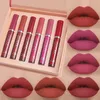 LIYALAN 6 Pz/set Matte Lip Gloss Set Rossetto Liquido Impermeabile Lunga Durata Rossetti Idratanti Donne Lip Tint Set di Cosmetici di Bellezza