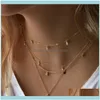 Цепи ожерелья подвески ювелирные ювелирные изделия модные ожерелье Женское кофе