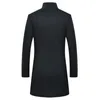 Trench da uomo Cappotto invernale in lana per uomo Spessa lana calda Abrigo Hombre Soprabito X-Long Casaco Masculino 3XL Viol22