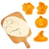 Halloween En Plastique Gâteau Moule Assistant Chapeau Citrouille Chocolat Moule Bonbons Biscuit DIY Moules Décoration Cuisson Cuisine Outils BH5405 TYJ