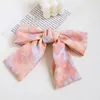 Tie-dye Gradient Big Bow Hairpin Two Layer Butterfly Floral Barrette Girls Cute Sweet Bowknot Vintage Hair Accessories