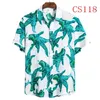 Floral Impressão Verão Praia Hawaiiana Mens Camisa Casual Hawaii Manga Curta Superstrima Aloha Camisa Solta Férias Camisas Homens 210524