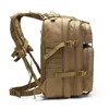 Militär Taktisk Ryggsäck Armé Assault Edc Molle Ryggsäck Män 3p Camo Pack Outdoor Fishing Vandring Camping Jakt Resväska Y0721